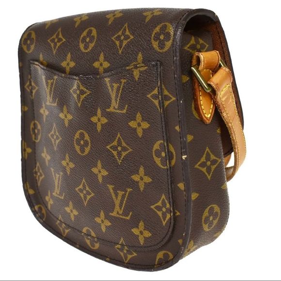 LOUIS VUITTON Saint Cloud MM Shoulder Bag Monogram Leather Brown Germany M51243 - Picture 5 of 13